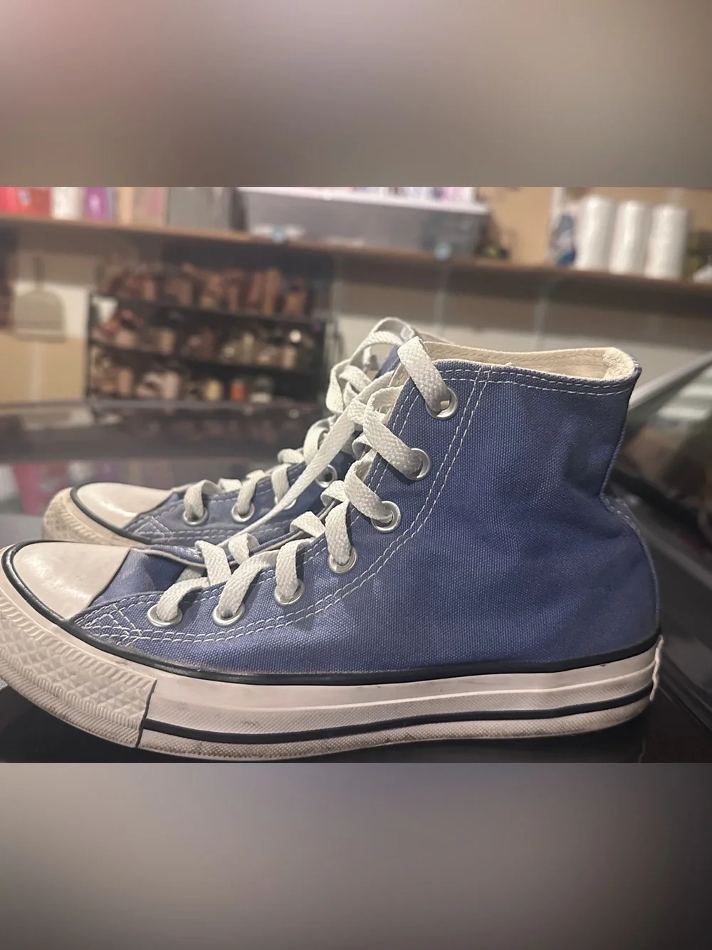 Converse High Top Canvas Sneaker - indigo with White - Picture 3 of 6
